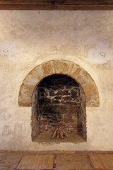 Fototapeta na wymiar The old fireplace, Genoese fortress, republic Crimea