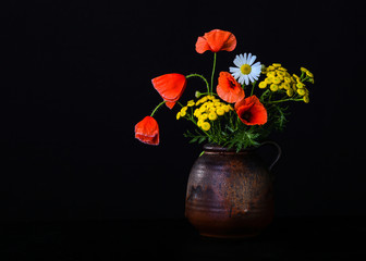 Still life with poppies