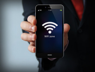 businessman wifi zone