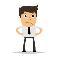 Geschäftsmann , Wütend - Comic