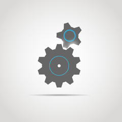 Gear icon with two gears