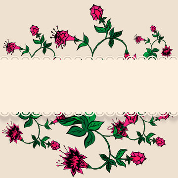 Floral ornate pattern
