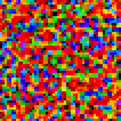 Colorful pattern with chaotic pixels
