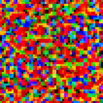 Colorful Pattern With Chaotic Pixels