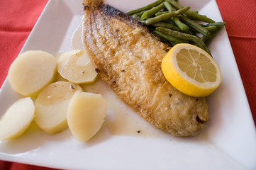 Grilled sole