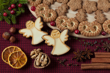 Christmas angel biscuits cookie