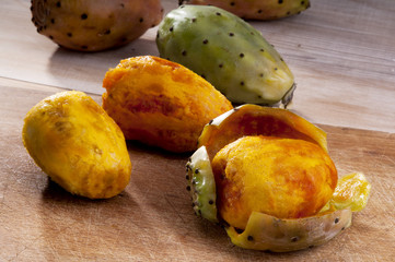 Portion of fresh Prickly Pears