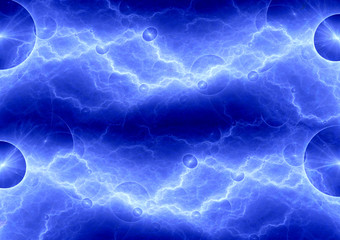 Blue fantasy lightning