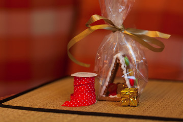 Weihnachten - Geschenkband und Geschenke