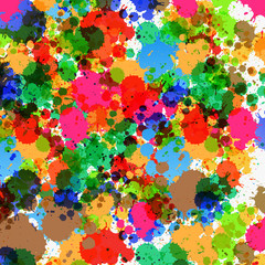 Colorful Splashes - Blots Background