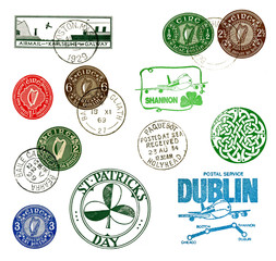 Briefmarken und Poststempel aus Irland