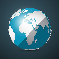 Globe - Earth Vector Illustration