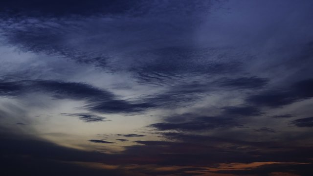 Sky during sunset time lapse