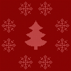 The embroidered New Year's ornament.