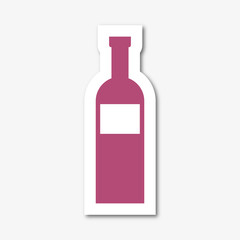 Logo bouteille. Vin.