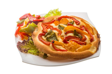 Pizza with bulgarian pepper