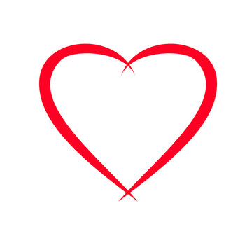Herz Vorlage für Valentinstag-Grusskarte