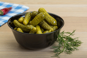 Marinated small cucumber