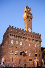 Fototapeta premium Old Palace at evening, Florence
