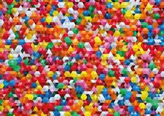 Colorful Triangle Vector Background