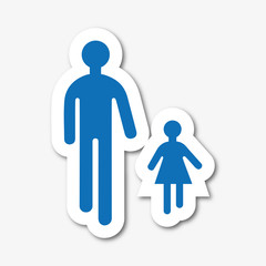 Logo aire piétonne.