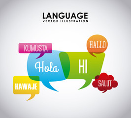 language poster design