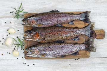Preparing Trout for Dinner