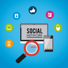 Social media design, vector illustration.