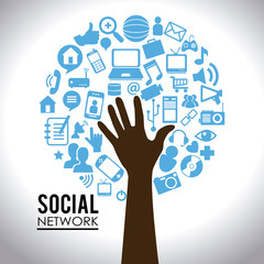 Social media design, vector illustration.