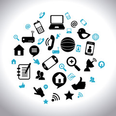 Social media design, vector illustration.