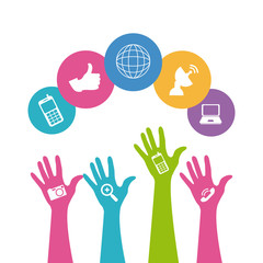 Social media design, vector illustration.