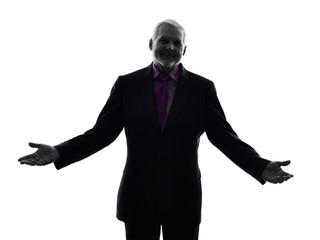 senior business man silhouette