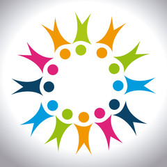 Teamwork design, vector illustration.