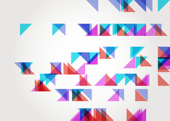 Abstract Triangle Geometric Background Template.