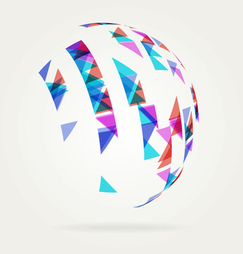 Abstract Globe Design Background