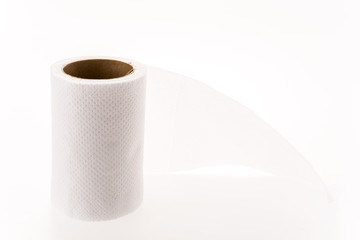 white tissue paper on white background.