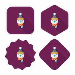 snowman flat icon with long shadow,eps10