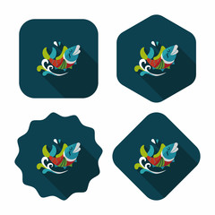 Chinese New Year flat icon with long shadow,eps10, Chinese decor