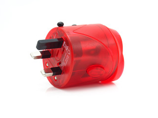 world travel adapter on white