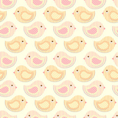 Seamless bird pattern