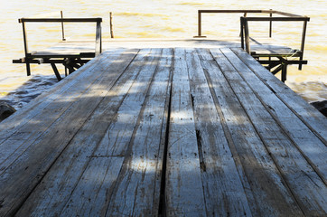 wooden bridge texture background