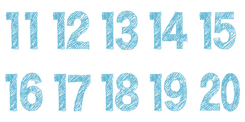 クレヨンタッチの数字