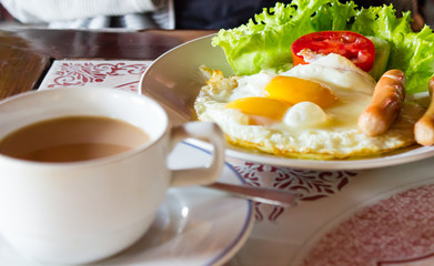 American breakfast Food
