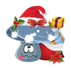 Christmas Cartoon face emotions