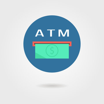atm icon with shadow