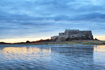 Fototapeta na wymiar Fort National in Saint Malo, France