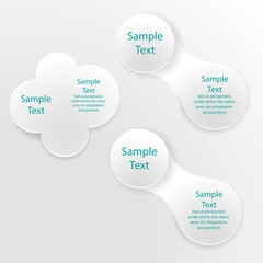 metaball colorful round diagram infographics