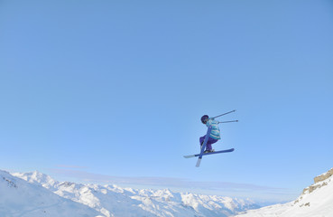 Naklejka na ściany i meble skier