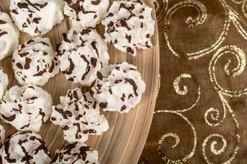 Christmas cakes close up