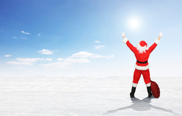 Glücklicher Weihnachtsmann